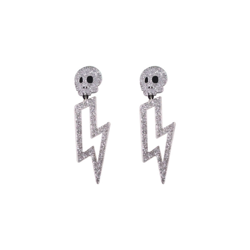 Acrylic Halloween New Lightning Earrings (Minimo de Compra 3) MIC-OuG061