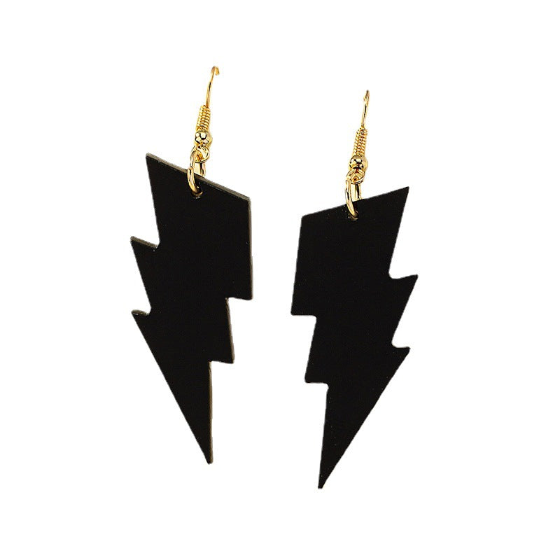 Alloy black horror spade earrings MIC-AYN010