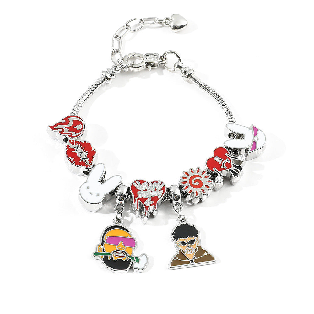 Cartoon Alloy Beaded Bracelet ZhuoX001