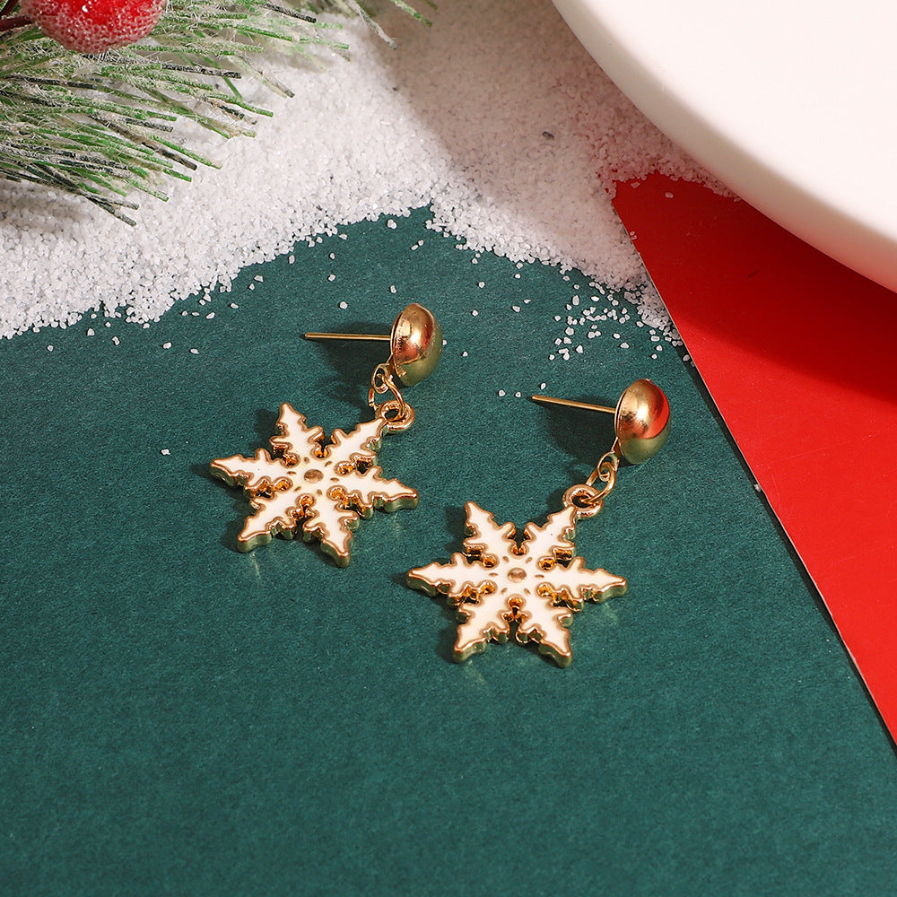 Alloy Christmas Snow Pumpkin Earrings (Minimo de Compra 2) MIC-MiaoY089