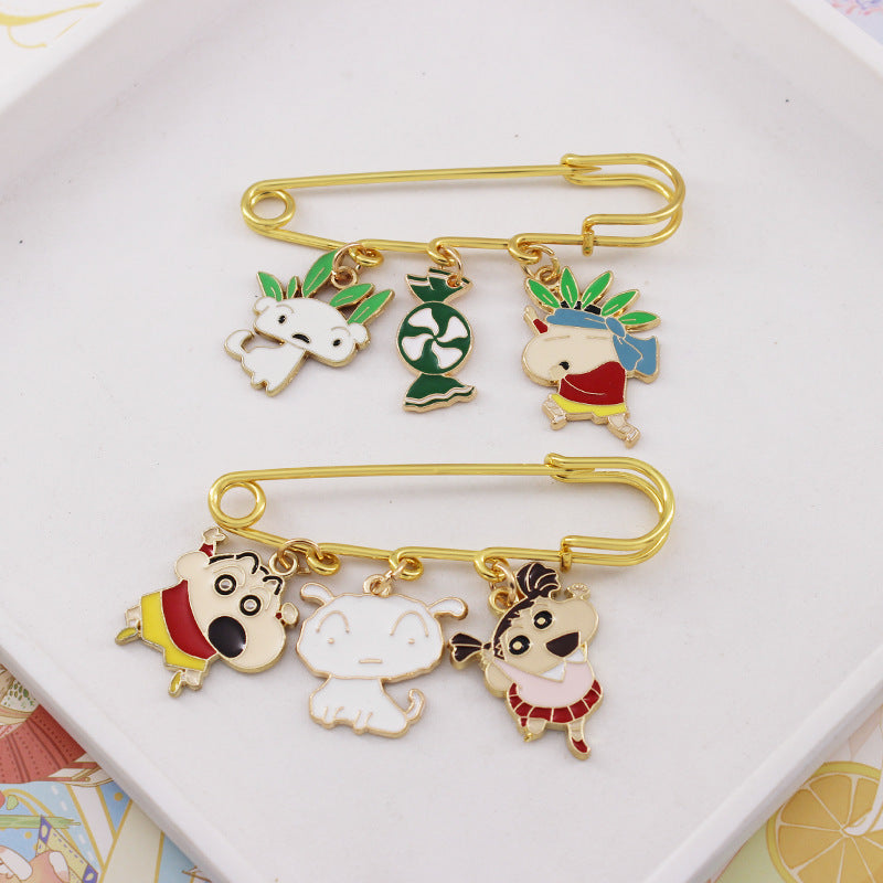 Alloy cartoon crayon small new brooch (Minimo de compra 2) MIC-QiC032