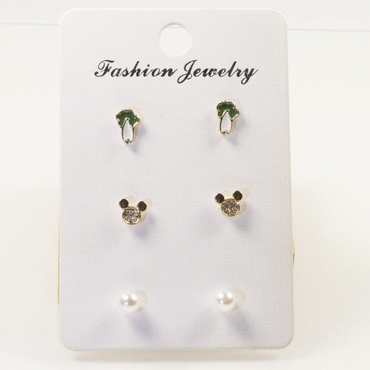 Alloy bear cabbage earrings Minimo de compra 2 MIC-ZhongB002