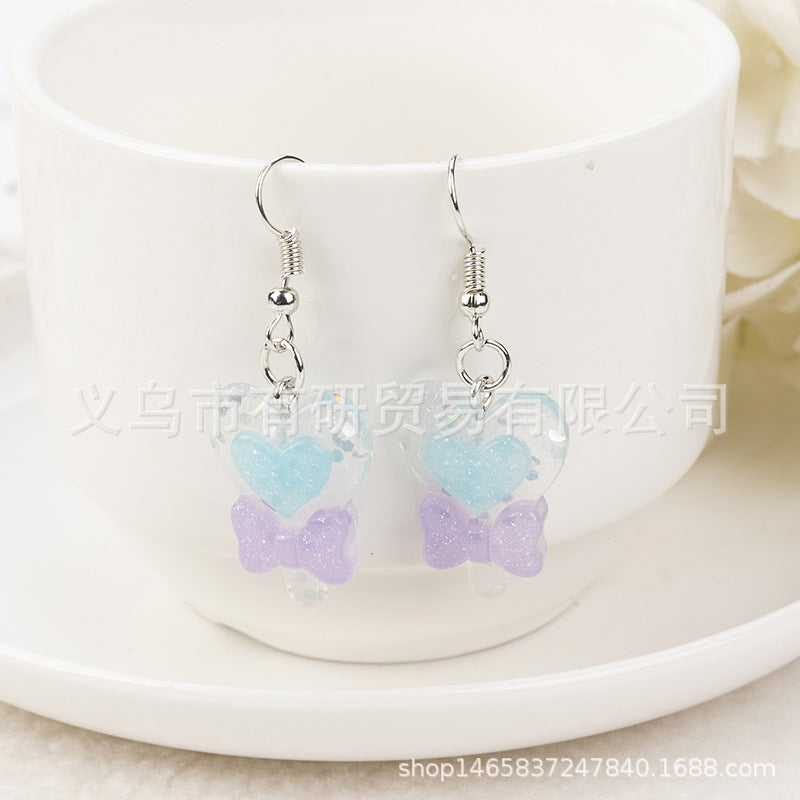 Resin Multicolor lollipop Earrings (Minimo de Compra 2) MIC-YouY005