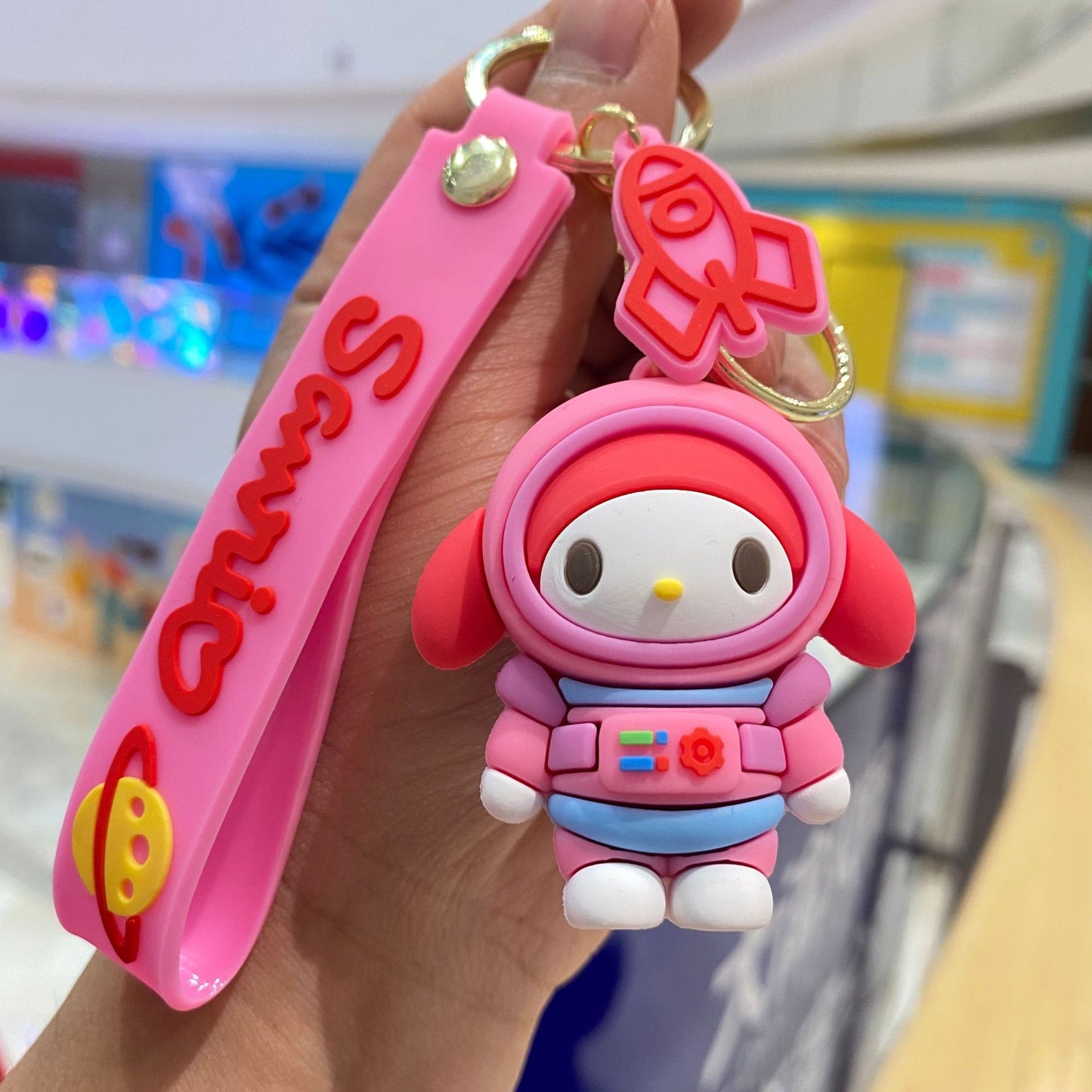 PVC creative space cartoon keychain (Minimo de Compra 2) MIC-PengY021