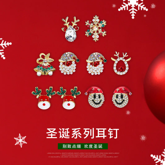 Alloy Snowflake Earrings (Minimo de Compra 2) MYA-DuoL008