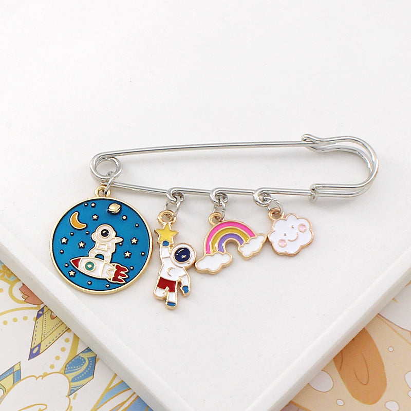 Alloy cartoon astronaut brooch (Minimo de compra 2) MIC-LiY012