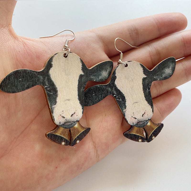 Acrylic Animal Western Style Earrings (Minimo de compra 2) MYA-SiB003