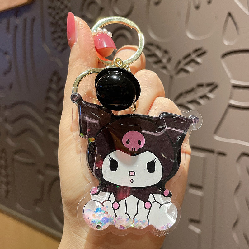 cartoon into oil kitten duck bear keychain（M）MXiong003