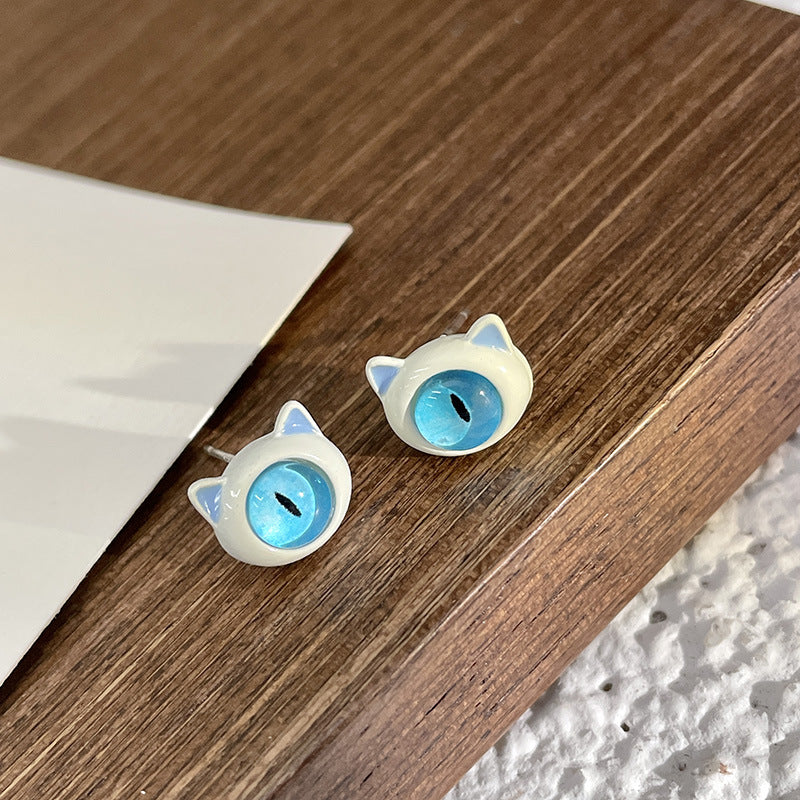 Alloy blue series earrings MYA-DieD001