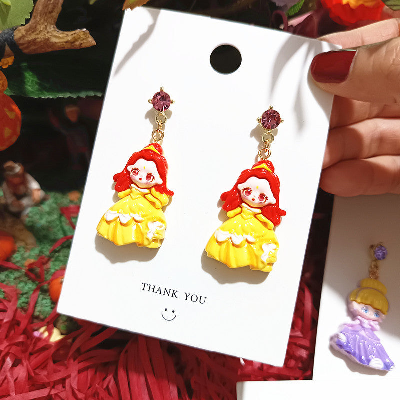 Alloy Cute Fashion Princess Earrings MIC-XingJ086