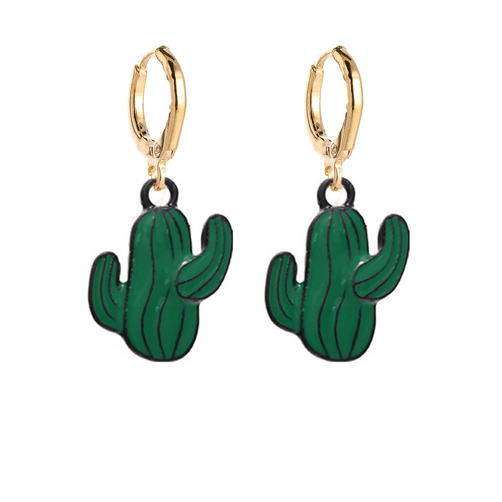 Alloy cactus earrings MIC-ChenY007