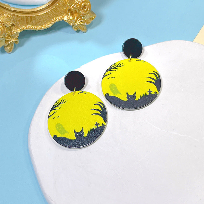 Acrylic New Halloween Collection Earrings PinH018