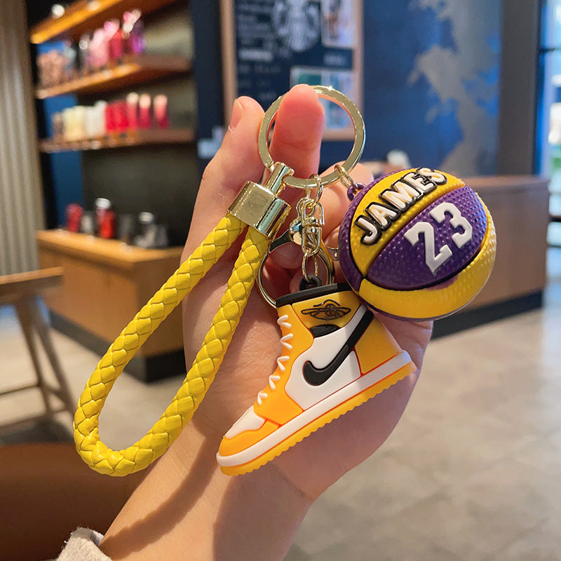 PVC cartoon basketball shoe keychain MIC-MLZ032