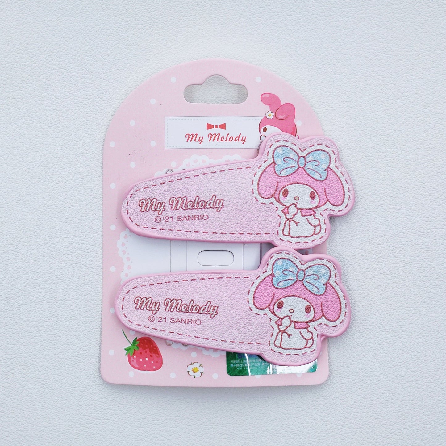 Silicone cute cartoon PU leather hair clip (Minimo de compra 10)  MIC-LangK014