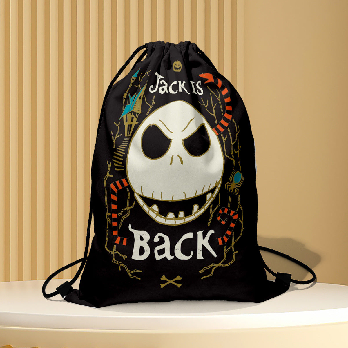 Polyester Halloween drawstring backpack (Minimo de Compra 2) MIC-QB006