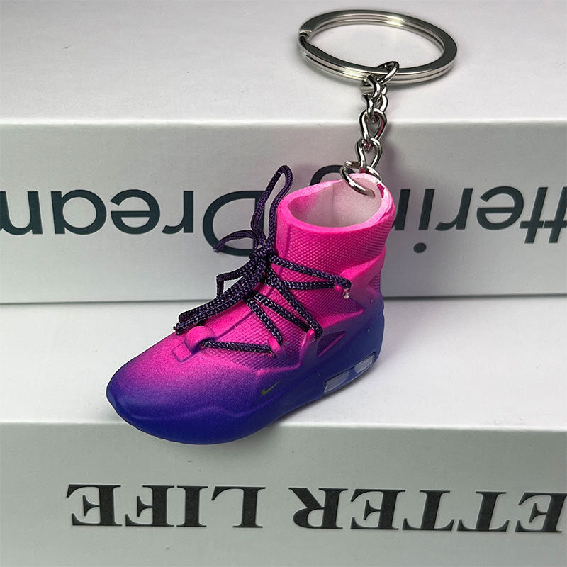 PVC gradient 3D high top shoe keychain MIC-MiaoY085