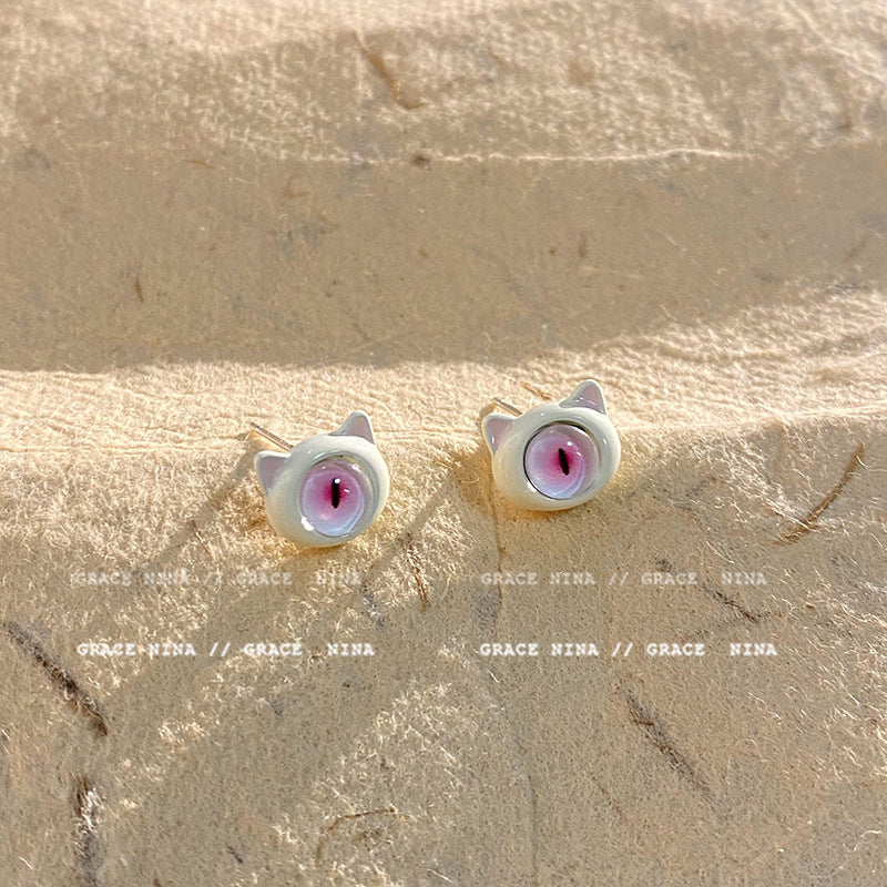 Alloy Eye Cute and Fun Earrings MIC-BeiY008