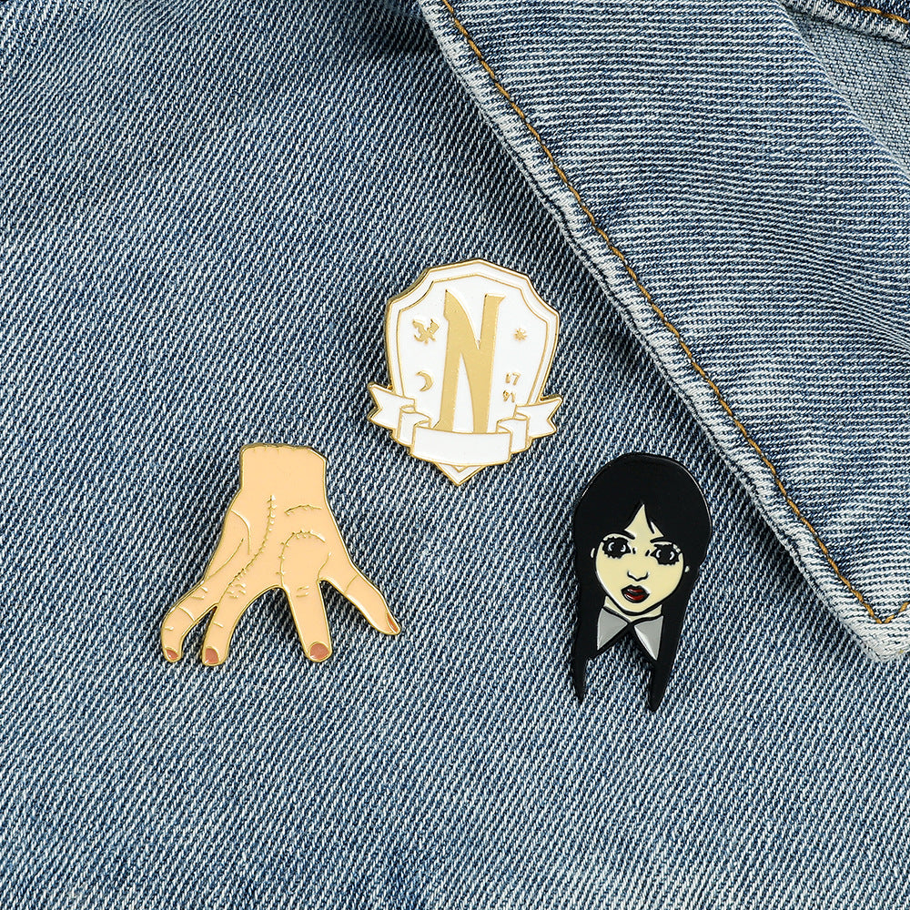 Alloy New Wednesday brooch (Minimo de Compra 10) MIC-ShengY002