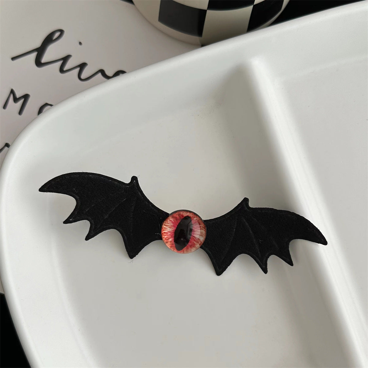 Plastic Halloween Bat Devil Wing Hair Clip (Minimo de Compra 2) MIC-ShiM005