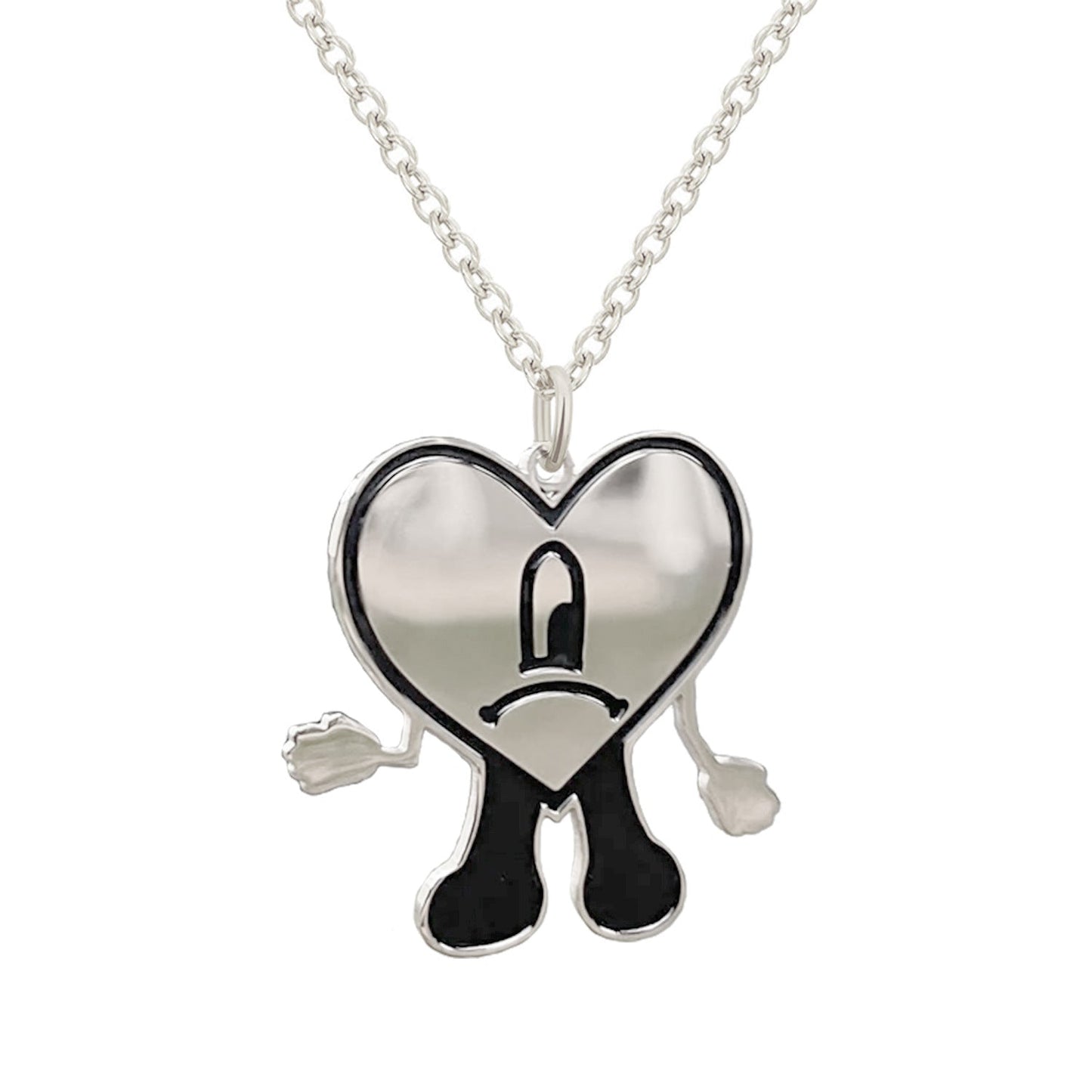 Necklace Stainless Steel Corrosion Drop Oil Heart Shape Minimo de compra 2 (F) XiM003