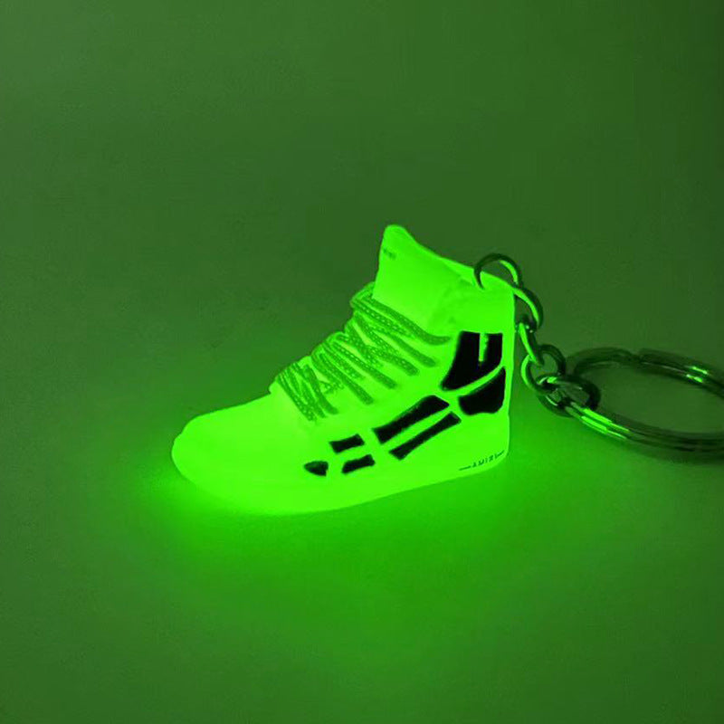 Keychains PVC Stereo Shoe Model Luminous Sneakers MIC-QLP037