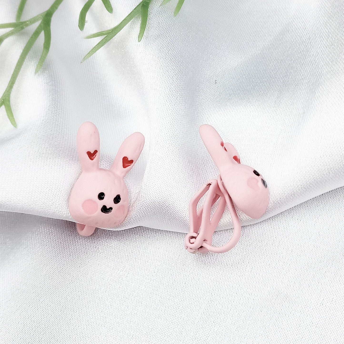 Alloy Pink Love Little Rabbit Ear Clip (Minimo de Compra 2) MIC-KaiT002