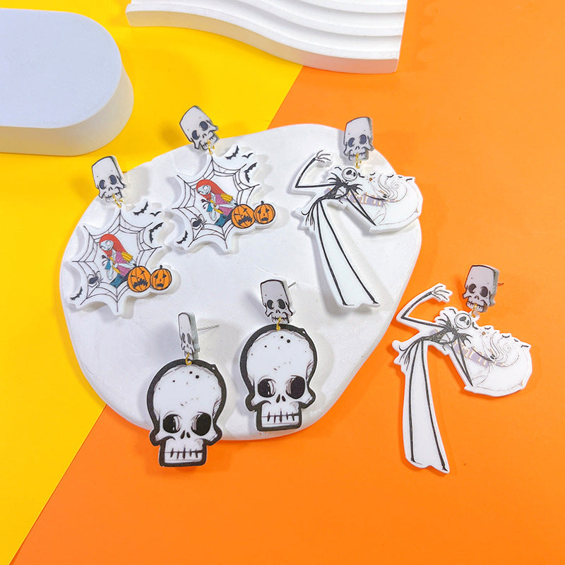 Acrylic New Halloween Collection Earrings PinH017