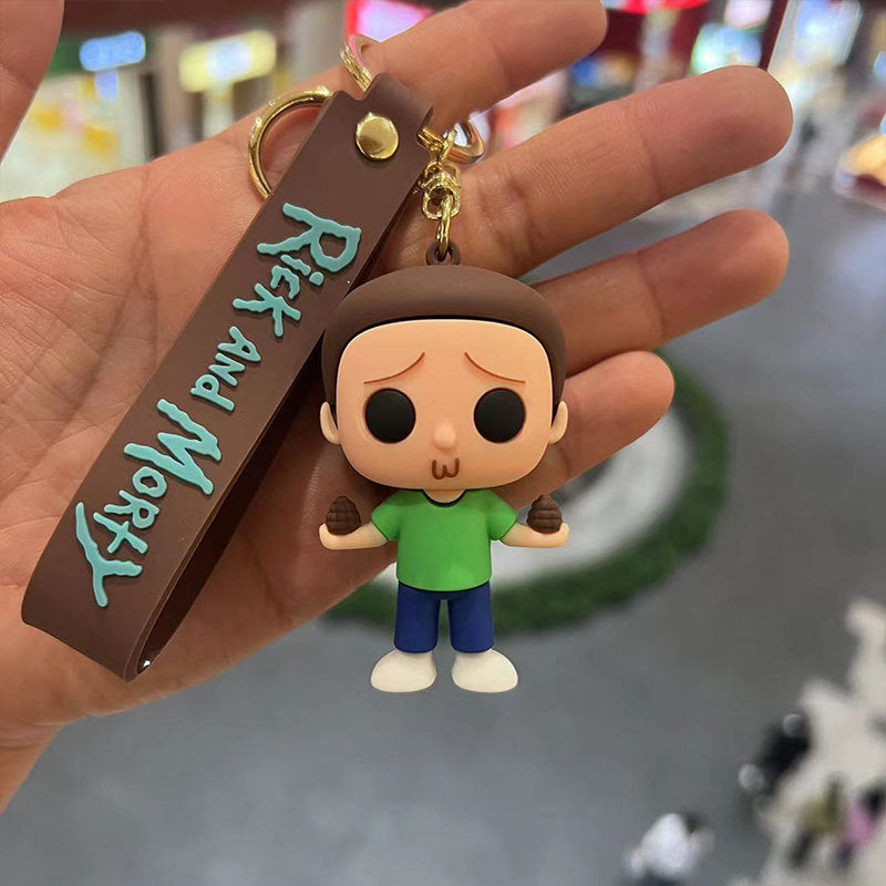 PVC Rick and Morty keychain MIC-MiaoY084