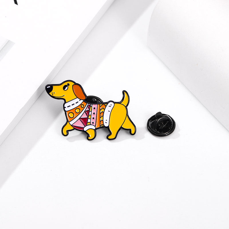 Alloy cat and puppy brooch (Minimo de Compra 5) MIC-YiN035