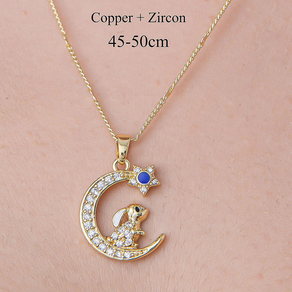 Alloy Eye Peach Heart Snake Necklace (Minimo de Compra 10) MYA-QiZ003