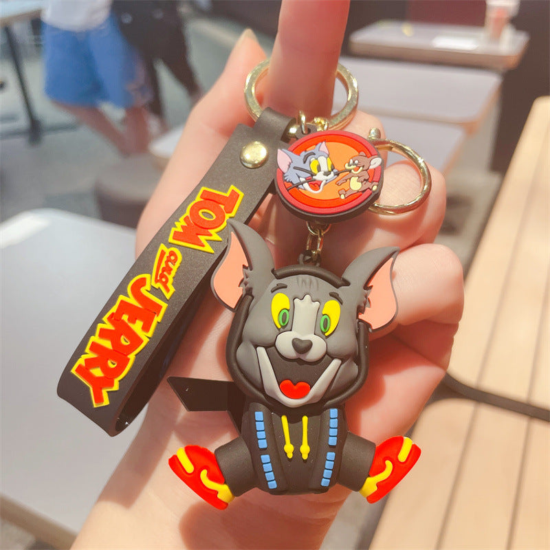 resin cat and mouse keychains MIC-HongY002