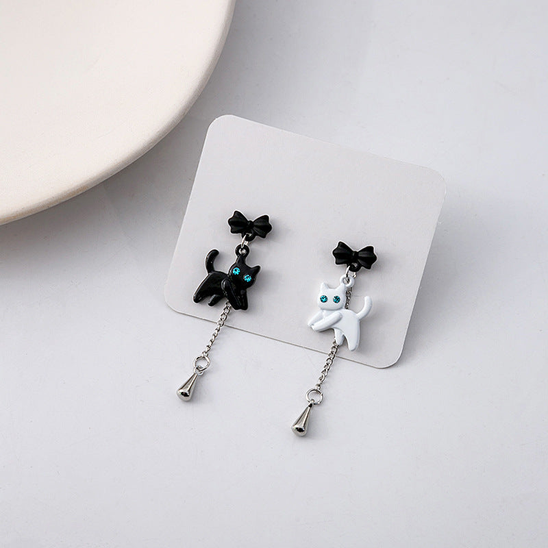 Alloy cute cat earrings (Minimo de Compra 2) MIC-QingH008