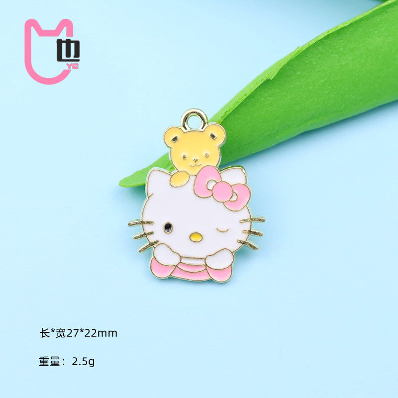 Alloy cartoon cute Katie accessories (Minimo de compra 10) MIC-ZeY004