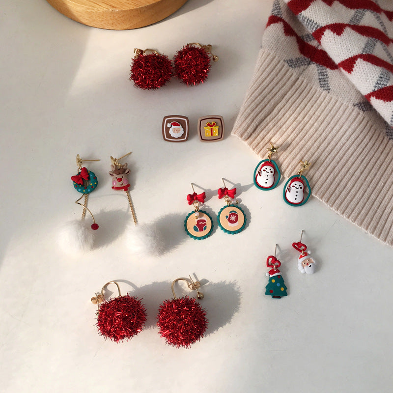 Alloy Christmas Cute Earrings MIC-BAOY050