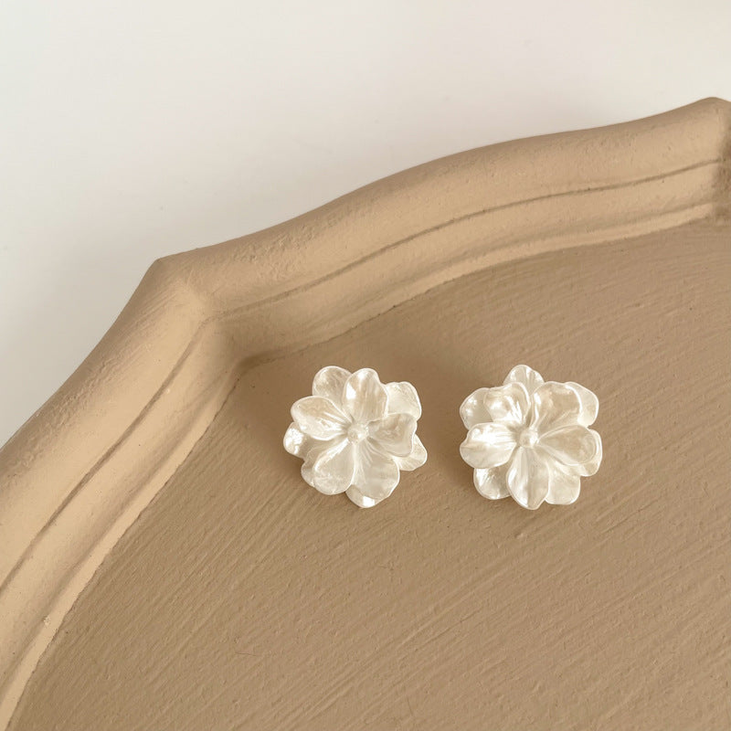 Alloy minimalist flower ear clip (Minimo de Compra 2) MIC-ShangY008