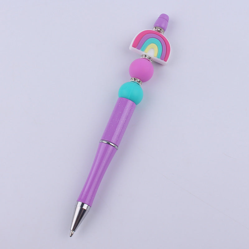 Handmade Rainbow Silicone DIY Bead Pen GuangTian002