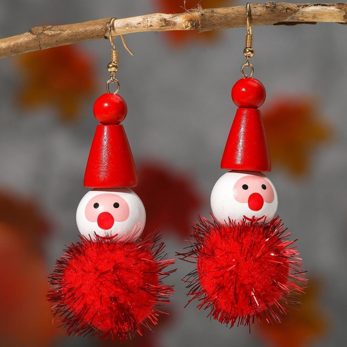 Acrylic Christmas Ball Clown Earrings MIC-JunJ019