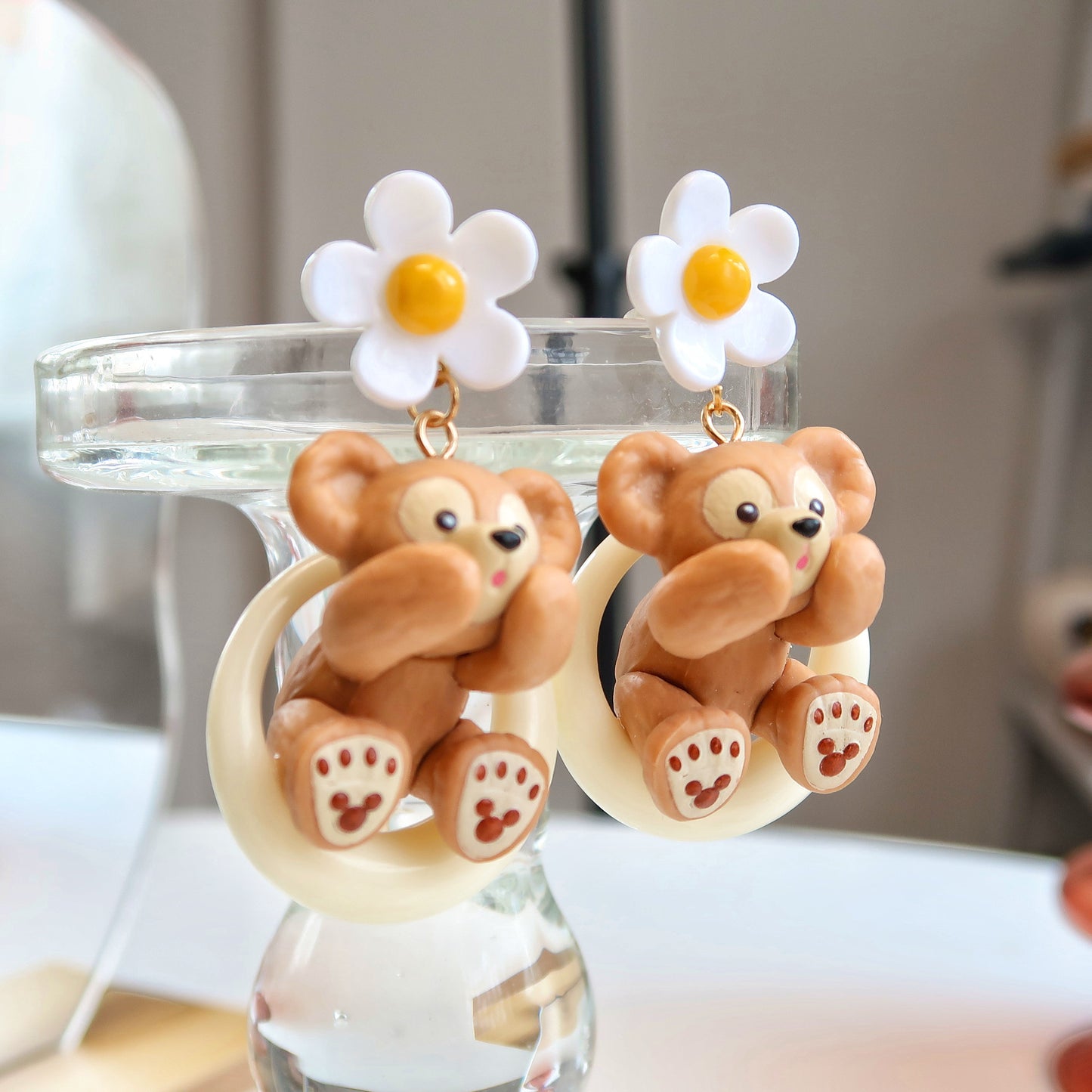 Resin Asymmetric Children's Fun Earrings MYA-XNWE002