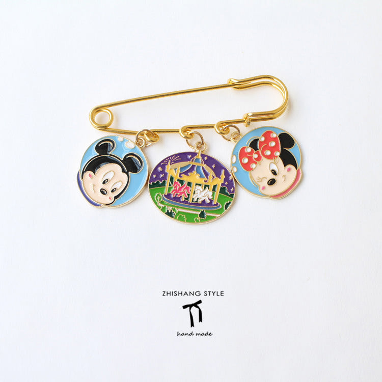 Alloy Japanese cartoon brooch (Minimo de Compra 2) MIC-ShangS014