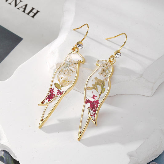 Alloy plant flower earrings (Minimo de Compra 6) MIC-JueJ034