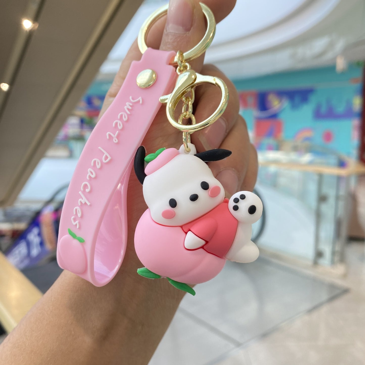 PVC cartoon cute pet cute keychain MIC-PengY045