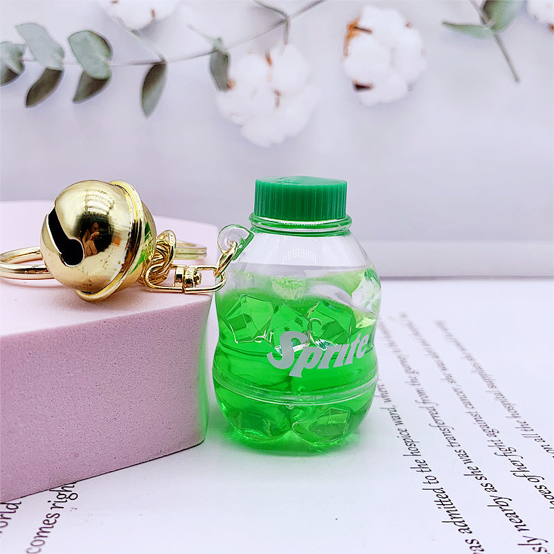 Keychains For Backpacks into oil iced drink cola bottle keychain MOQ≥2 DMF014