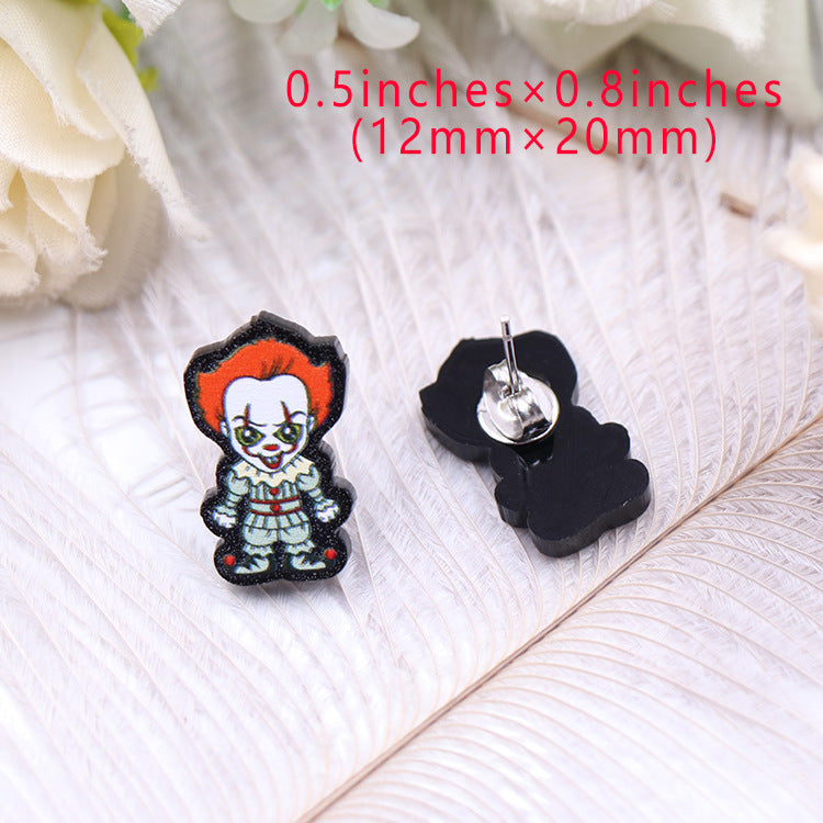 Acrylic Halloween Fashion Earrings (Minimo de compra 5) MIC-XiaoY038