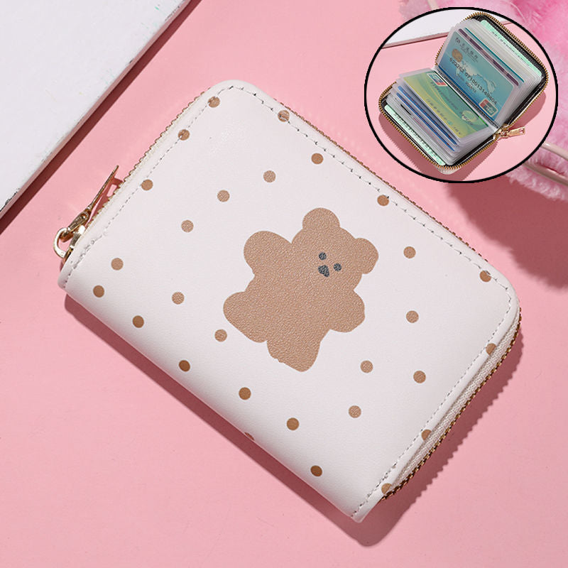 PU Little Bear Animal Multi Card Wallet MIC-YingL003