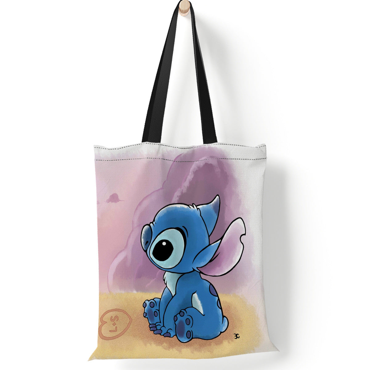 Polyester cartoon canvas shoulder bag (Minimo de Compra 2) MYA-QB009