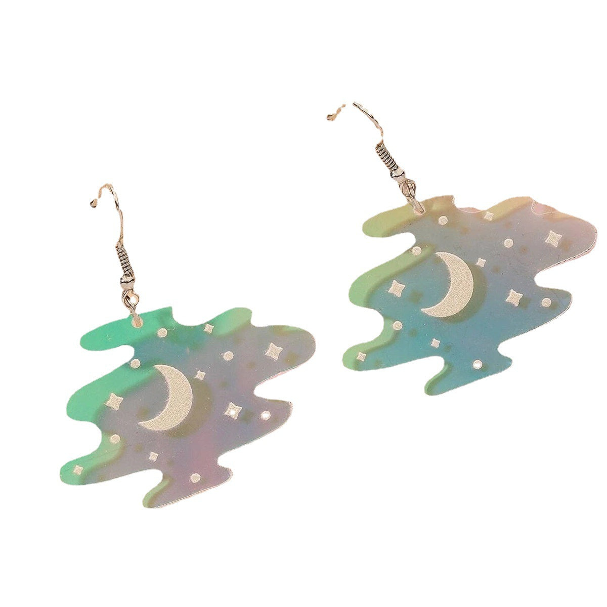 Acrylic Colorful Night Sky Starry Sky Earrings MIC-JianL008