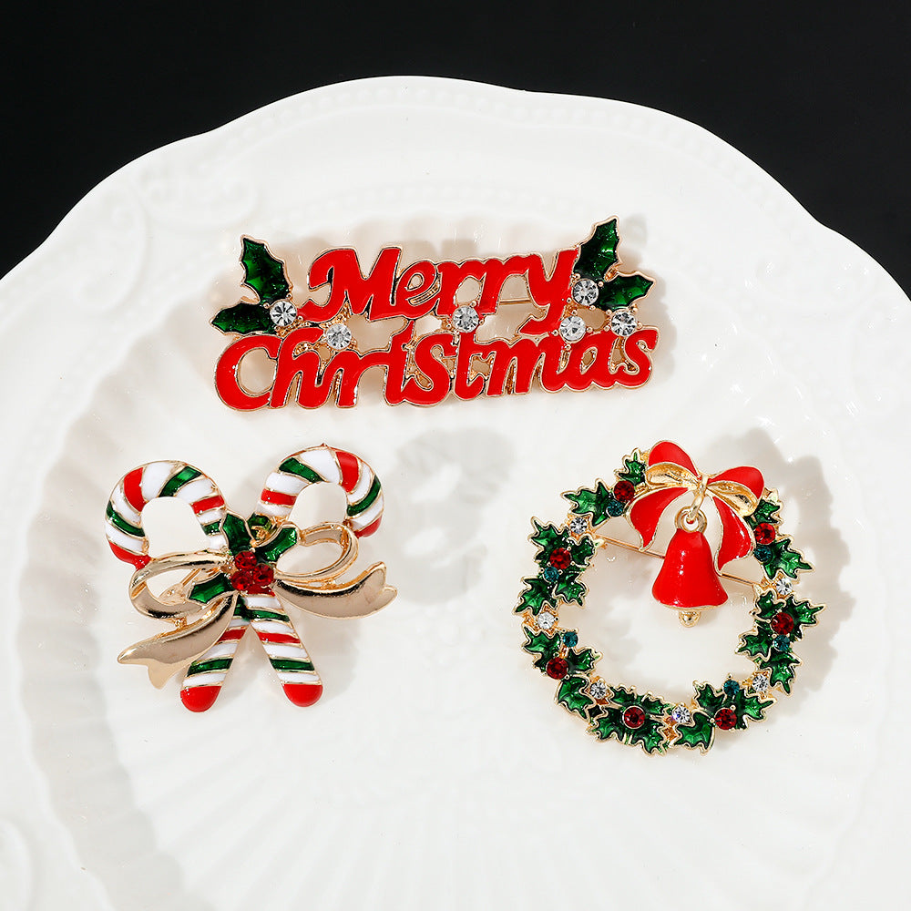 Alloy Christmas creative brooch (Minimo de Compra 2) MYA-HaoY007