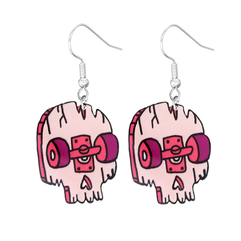 Acrylic cartoon cat crow earrings (Minimo de Compra 10)  MIC-YuQ005