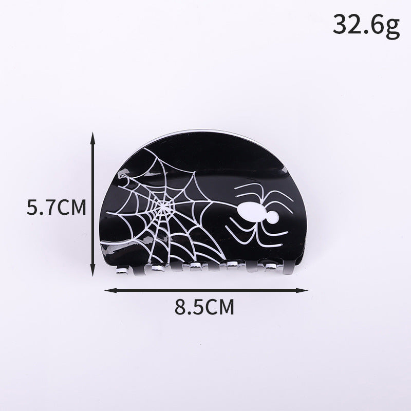 Plastic Halloween retro spider hair clip (Minimo de Compra 2) MIC-SanE001