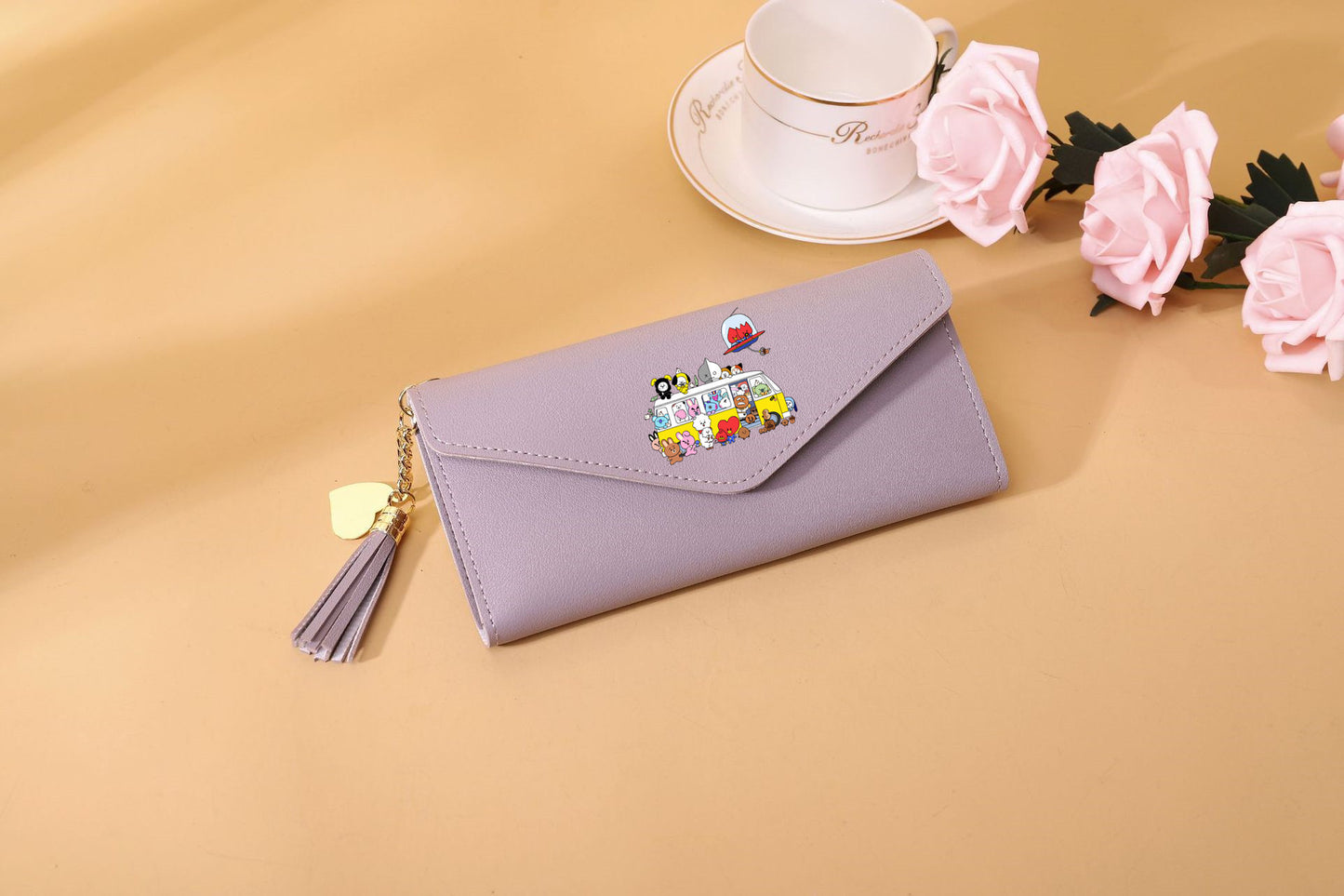 PU cartoon cute card bag tassel wallet MIC-XingY010